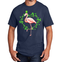 St Patricks Day Shamrock Heart Hat Basic T-shirt | Artistshot