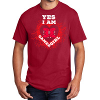 Yes I Am A Gamer Girl Basic T-shirt | Artistshot