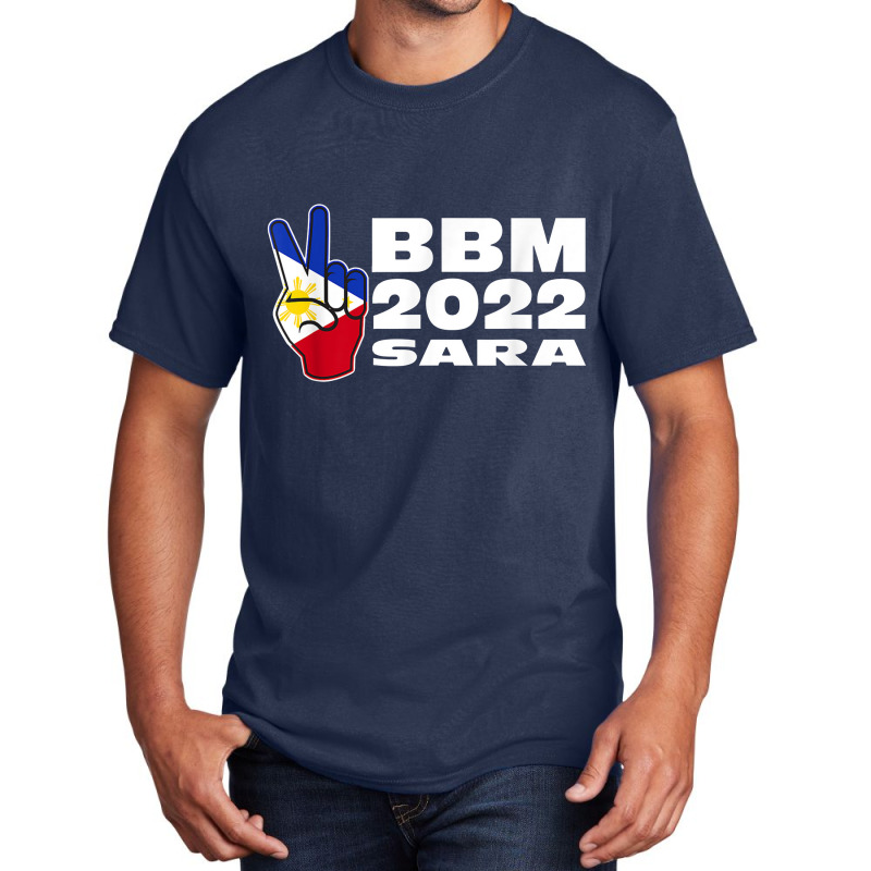 Bbm 2022 Bongbong Marcos Sara Philippines Flag Red Basic T-shirt by artevrie | Artistshot