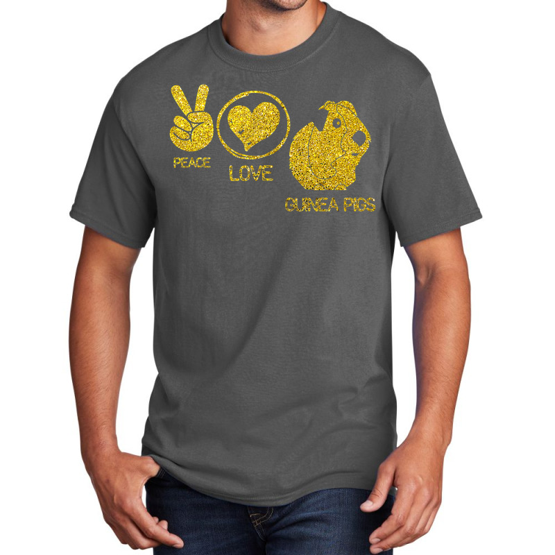 Cute Peace Love Guinea Pigs Basic T-shirt | Artistshot