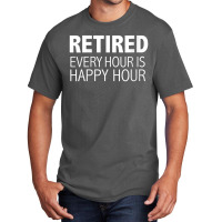 Every Hour Is Happy Hour Basic Basic T-shirt | Artistshot