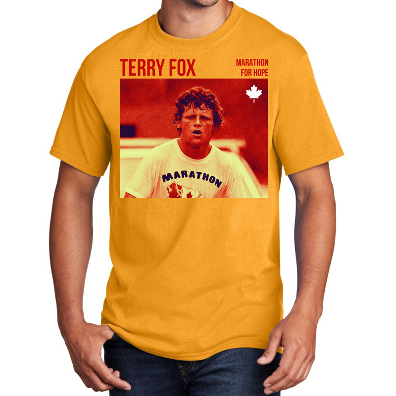 Terry Fox Picture Basic T-shirt | Artistshot