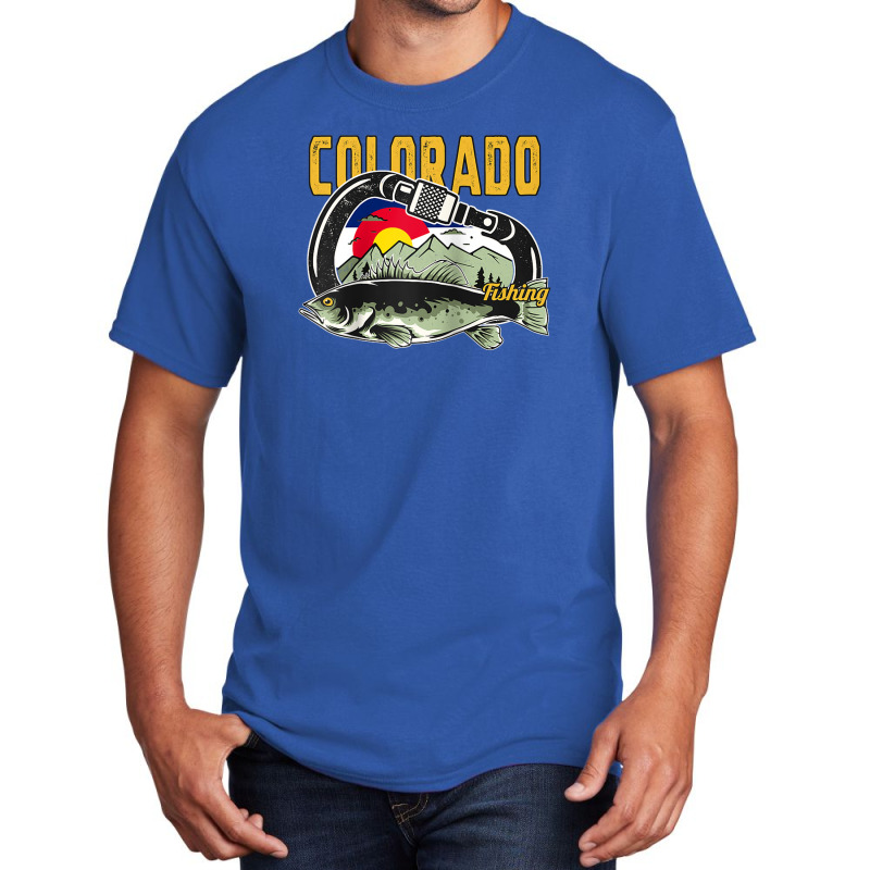 Retro Carabiner Colorado Fishing Raglan Baseball Tee Basic T-shirt | Artistshot