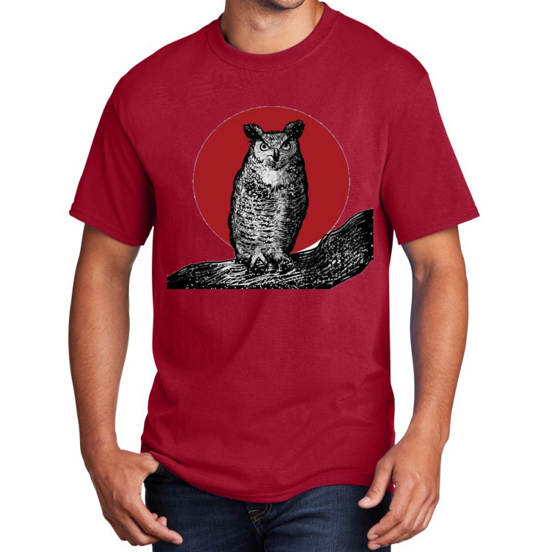 Owl Basic T-shirt by Mubin | Artistshot