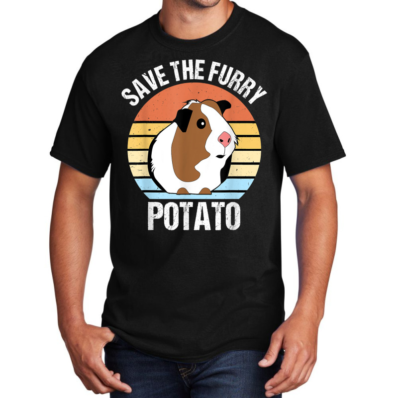 Save The Furry Potato Funny Guinea Pig T Shirt Basic T-shirt | Artistshot