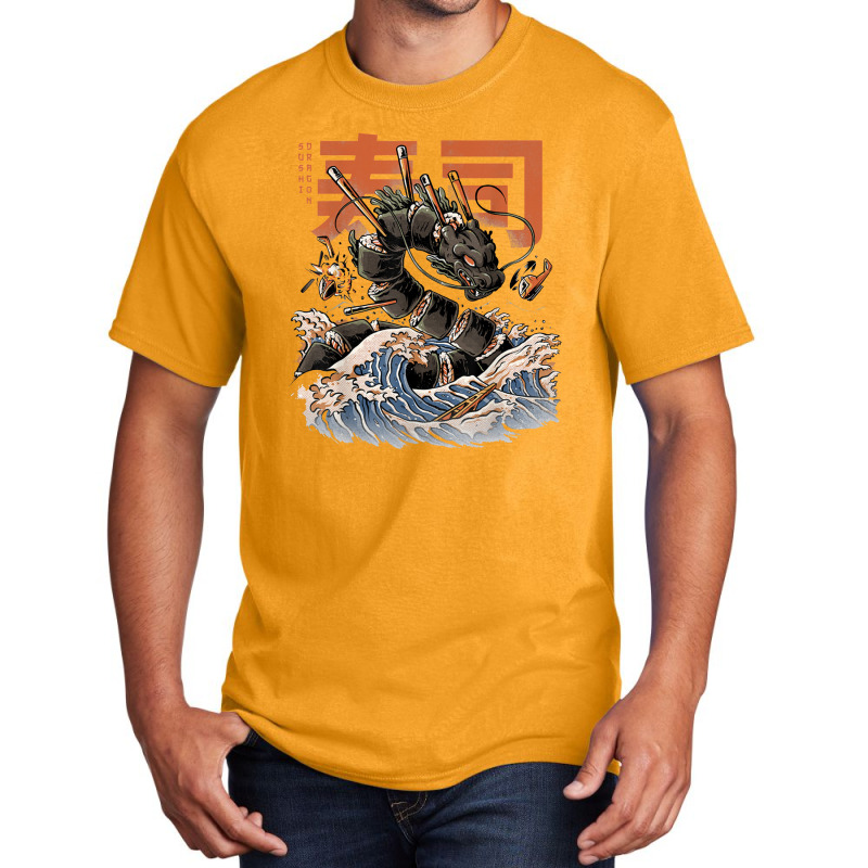 Great Sushi Dragon Japanese Food Kawaii Dragon Anime Sushi Basic T-shirt | Artistshot