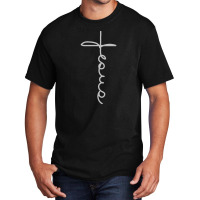 Jesus Cross Christian Faith Crewneck Sweat Basic T-shirt | Artistshot