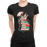 Author Textbookshelf Bookshelf Reading Reading Stu Ladies Fitted T-shirt | Artistshot