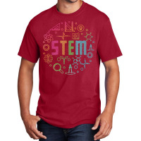 Stem Science Technology Engineering Math Teacher Gift T Shirt Basic T-shirt | Artistshot