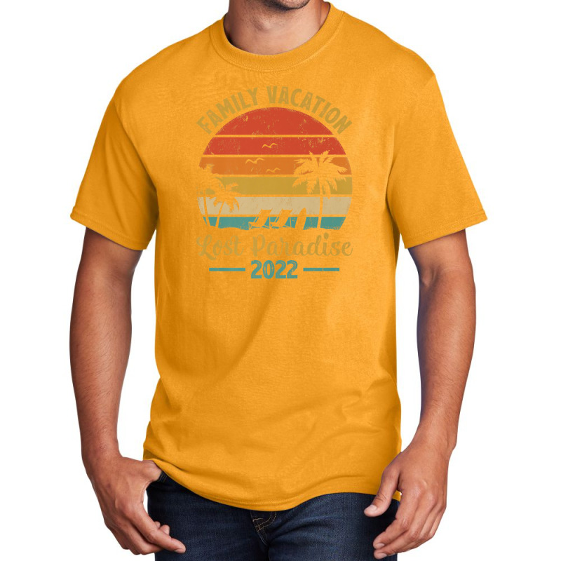 Family Vacation 2022 Palm Tree Vintage Lost Paradise Beach Premium Basic T-shirt by Yuh2105 | Artistshot