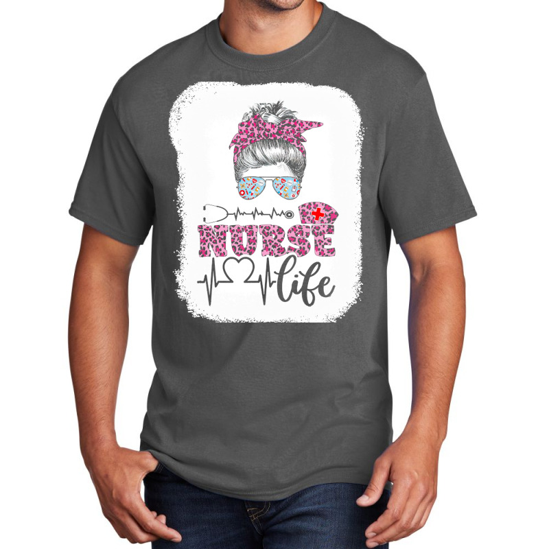 Nurse T  Shirt Nurse Life Leopard Registered Nurse, Cna, Nursing Schoo Basic T-shirt | Artistshot