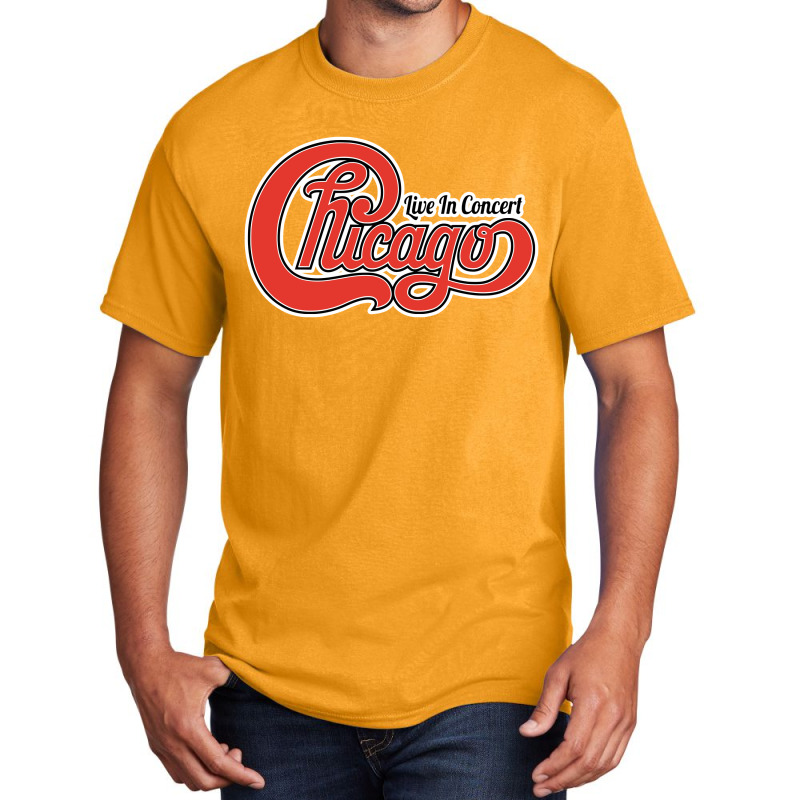 Chicago Live In Concert Basic T-shirt by matthewquayle890101 | Artistshot