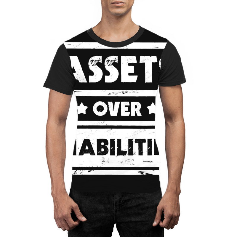 Assets Over Liabilities Accountant Bookkeeper Tax  Graphic T-shirt by NouraMetcalfe | Artistshot