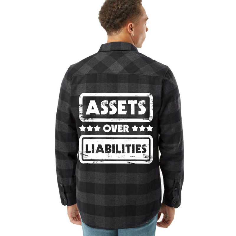 Assets Over Liabilities Accountant Bookkeeper Tax  Flannel Shirt by NouraMetcalfe | Artistshot