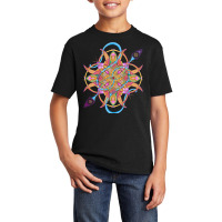 Mandala T  Shirt Tailed Mandala T  Shirt Basic Youth T-shirt | Artistshot