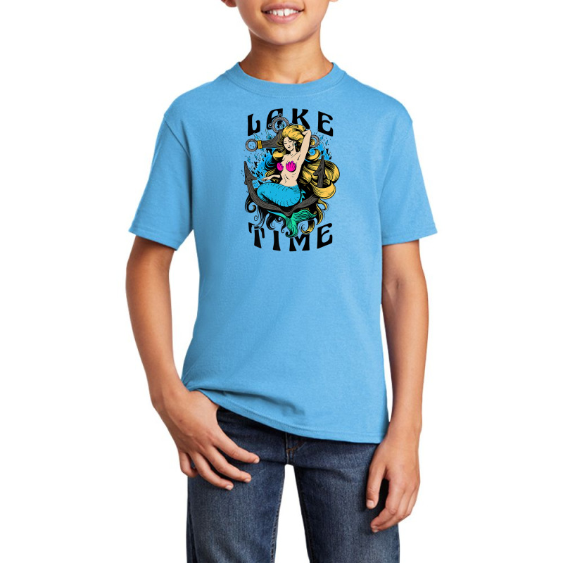 Life Is Better At The Lake   Living On Lake Time Premium Basic Youth T-shirt by Tiktify | Artistshot