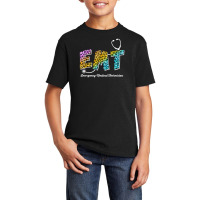 Emt For Emergency Medical Technician Leopard Funny Nurse Day Basic Youth T-shirt | Artistshot