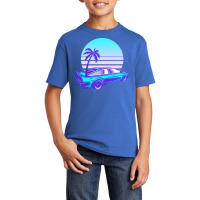 Synthwave T  Shirt Futuristic Car Retro Sunset Synthwave T  Shirt Basic Youth T-shirt | Artistshot