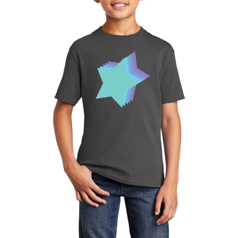 Lightning Star Red Star Orange Star Yellow Star Peach Star Teal Star Basic Youth T-shirt by Terasshot | Artistshot