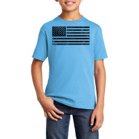 Black American Flag Vintage Distressed Effect Subtle Simple Premium T Basic Youth T-shirt | Artistshot