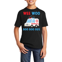 Wee Woo Boo Boo Bus Ambulance Ems Emt Paramedic Driver Gift Pullover H Basic Youth T-shirt | Artistshot