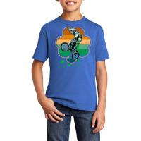 Patrick's Day Bmx Motocross Bike Racing Bicycle Rider Sports Basic Youth T-shirt | Artistshot