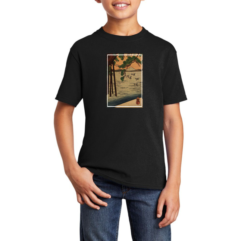 Two Bar Tailed Godwits By Ohara Koson 107088396 Basic Youth T-shirt | Artistshot