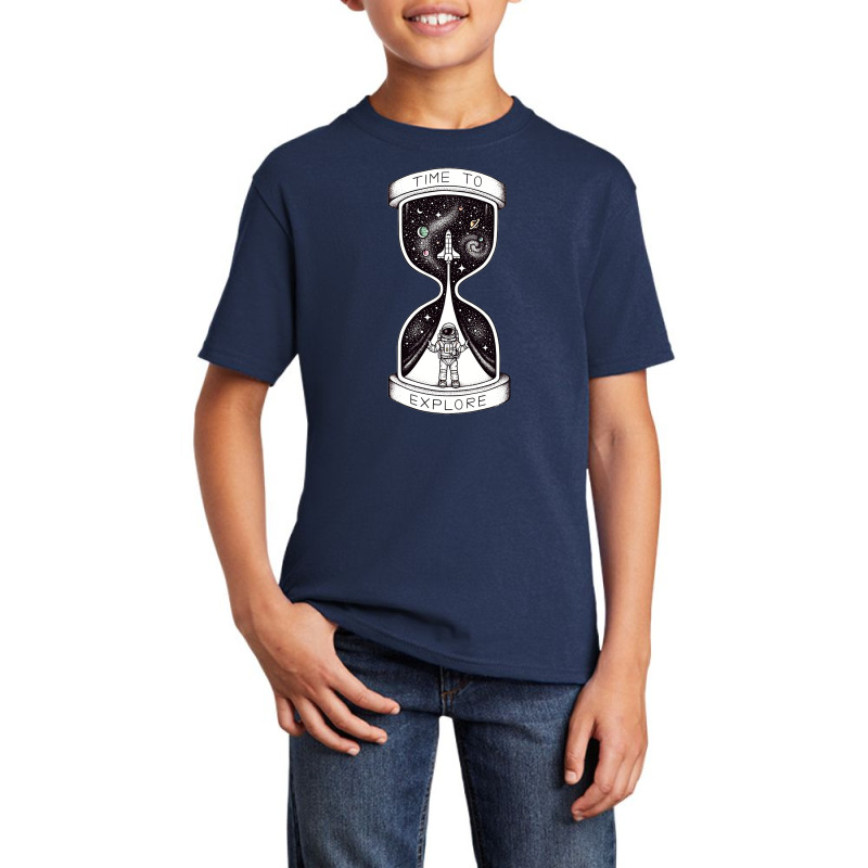 Time To Explore Astronaut Space Rocket Basic Youth T-shirt by KATHYPATTERSON | Artistshot