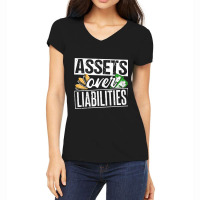 Assets Over Liabilities Accountant Women's V-neck T-shirt | Artistshot