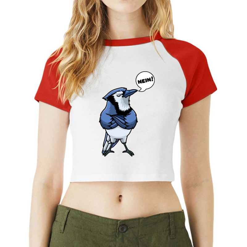 Blue Jay Bird T  Shirt Blue Jay Bird Cyanocitta Cristata T  Shirt Raglan Crop Top by martyprosacco868 | Artistshot