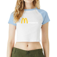 Mc Fuckin It Raglan Crop Top | Artistshot