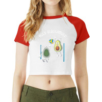 Holy Blockamole! Guacamole Player Blocker Volleyball Raglan Crop Top | Artistshot