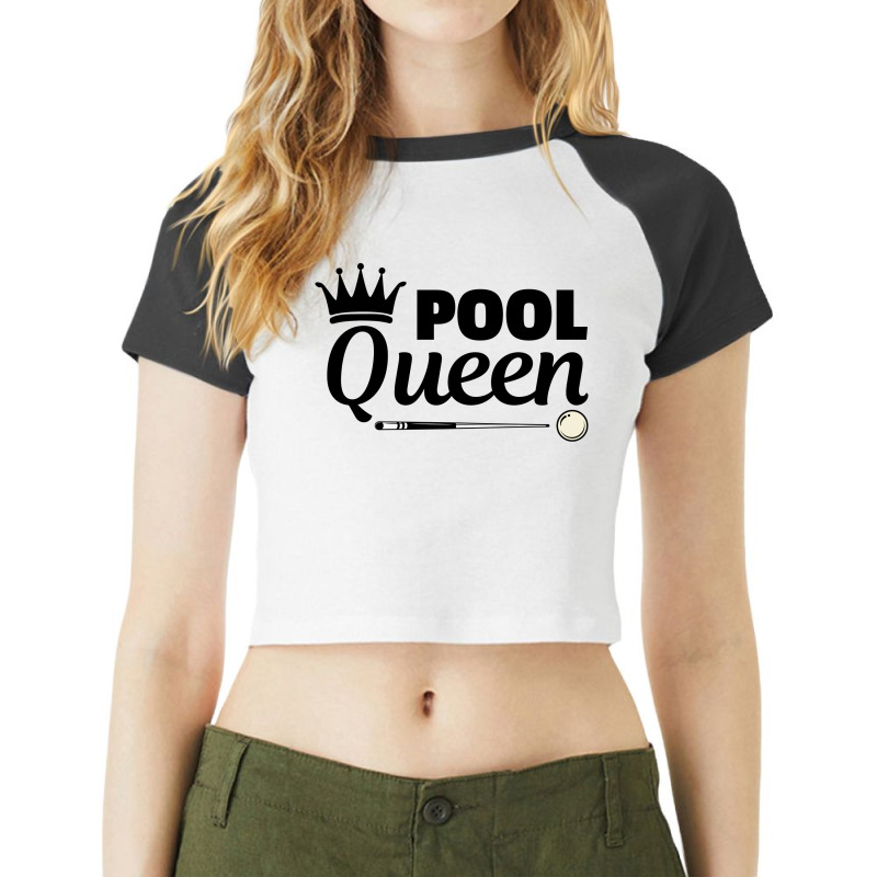 Billiards Snooker Pool Player Cue Sports Funny Raglan Crop Top by Tasteful Tees | Artistshot