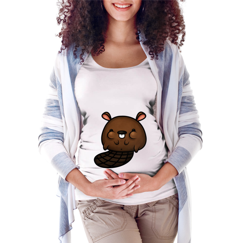 Otter Maternity Scoop Neck T-shirt by azka | Artistshot