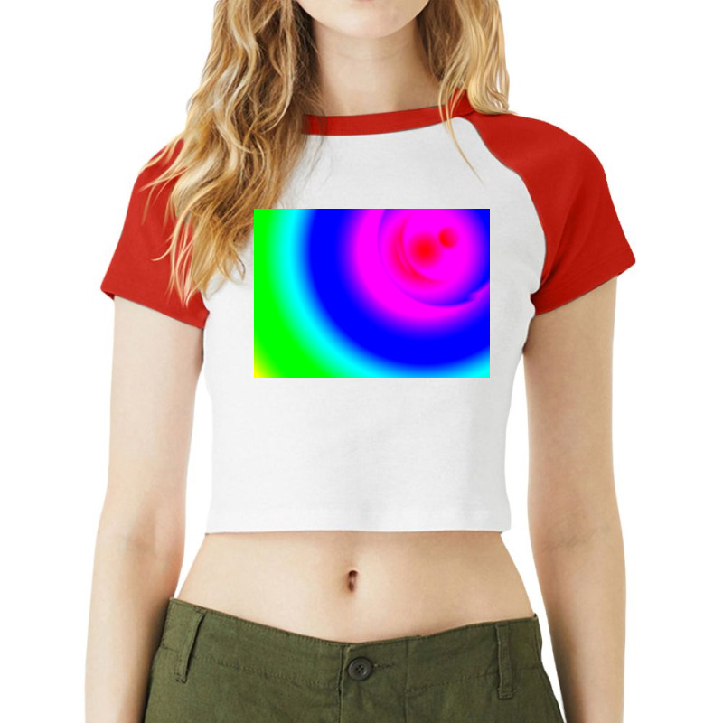 Multicolor Gradient Background For Cover Template, Blurred, Etc Raglan Crop Top by argo | Artistshot