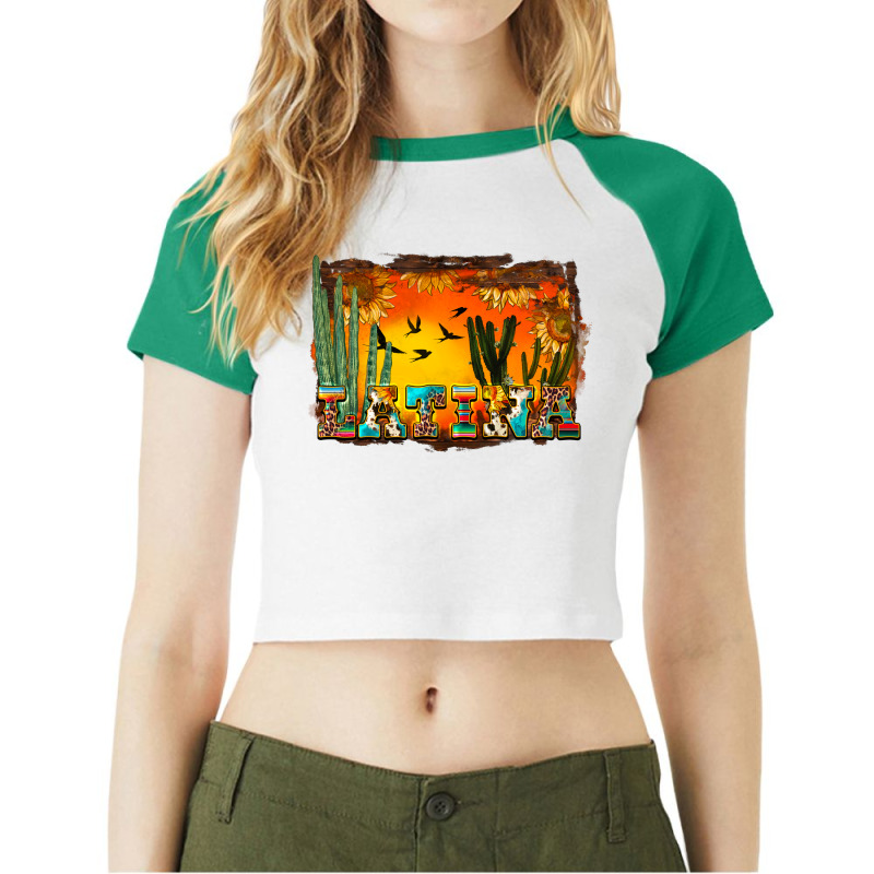 Western Latina Raglan Crop Top by BundleAndBundleShop | Artistshot