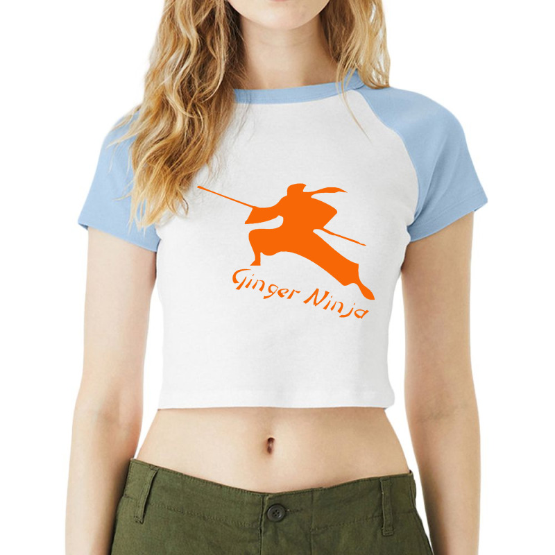 Ginger Ninja Proud Red Head Raglan Crop Top by zivanara | Artistshot