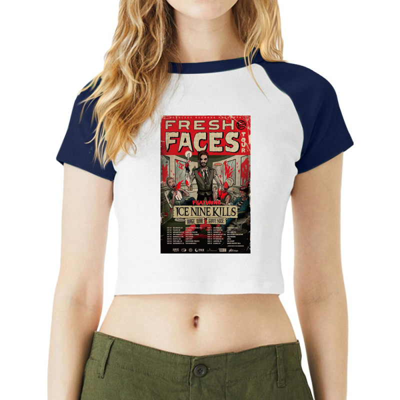 Fresh Faces Raglan Crop Top by JackDPeabody | Artistshot