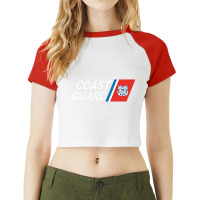 Us United States Coast Guard Armed Forces Defense Rescue Raglan Crop Top | Artistshot