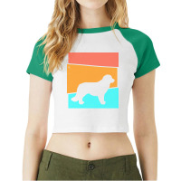 Dog T  Shirt Retro Dog Karakachan T  Shirt Raglan Crop Top | Artistshot