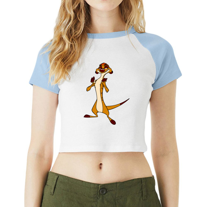 Timon Funny Raglan Crop Top by matunaagaadjoa | Artistshot