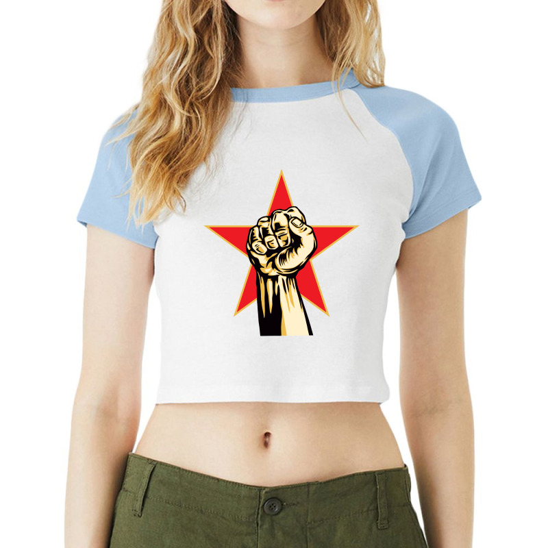 Cool,rage,against,the,machine2 Raglan Crop Top by crows | Artistshot