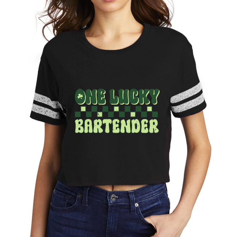 Bartender St Patricks Day Vintage One Lucky Barten Scorecard Crop Tee by DevotaSylvia | Artistshot