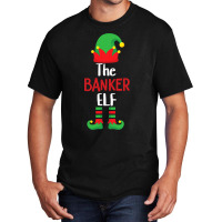 Banker Elf Matching Family Group Christmas Party P Basic T-shirt | Artistshot