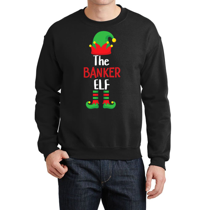 Banker Elf Matching Family Group Christmas Party P Crewneck Sweatshirt by AbubakrCantor | Artistshot