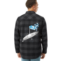 Astronaut Pouring The Milk Sky Light Milky Way Flannel Shirt | Artistshot