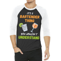 Bartender Thing Cocktail Drinks Mixologist Intoxic 3/4 Sleeve Shirt | Artistshot