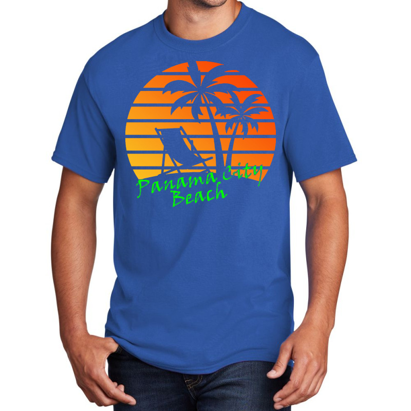 Outdoor T  Shirt Panama City Beach Retro Vintage Sunset T  Shirt Basic T-shirt by kuhlmanulises23 | Artistshot