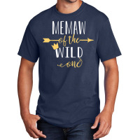 Memaw Of The Wild One Daughter Matching Family T Shirt Basic T-shirt | Artistshot