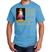 Divine Mercy Jesus Image Chaplet Novena Prayer Catholic T Shirt Basic T-shirt | Artistshot